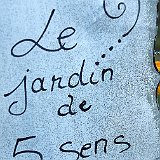 plaque du jardin de 5 sens
